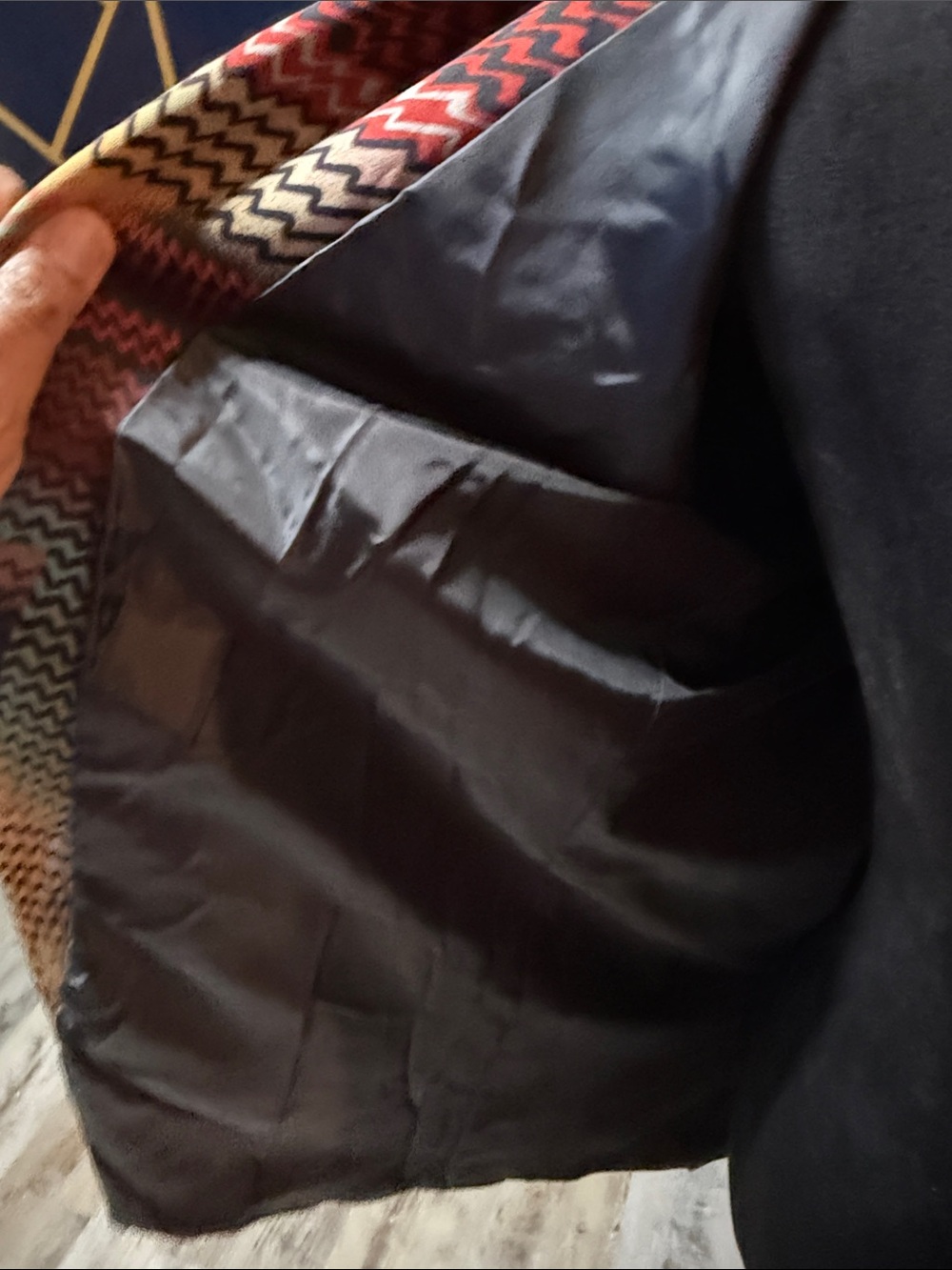 Women’s Multicolor Patterned Blazer Jacket - Picture 11 of 14